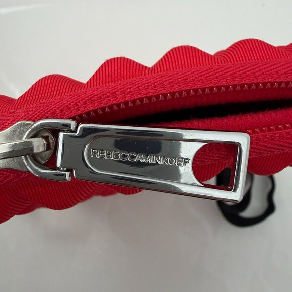 REBECCA MINKOFF Red Neoprene Pyramid Stud iPad Tablet Case Bag - Picture 4 of 9